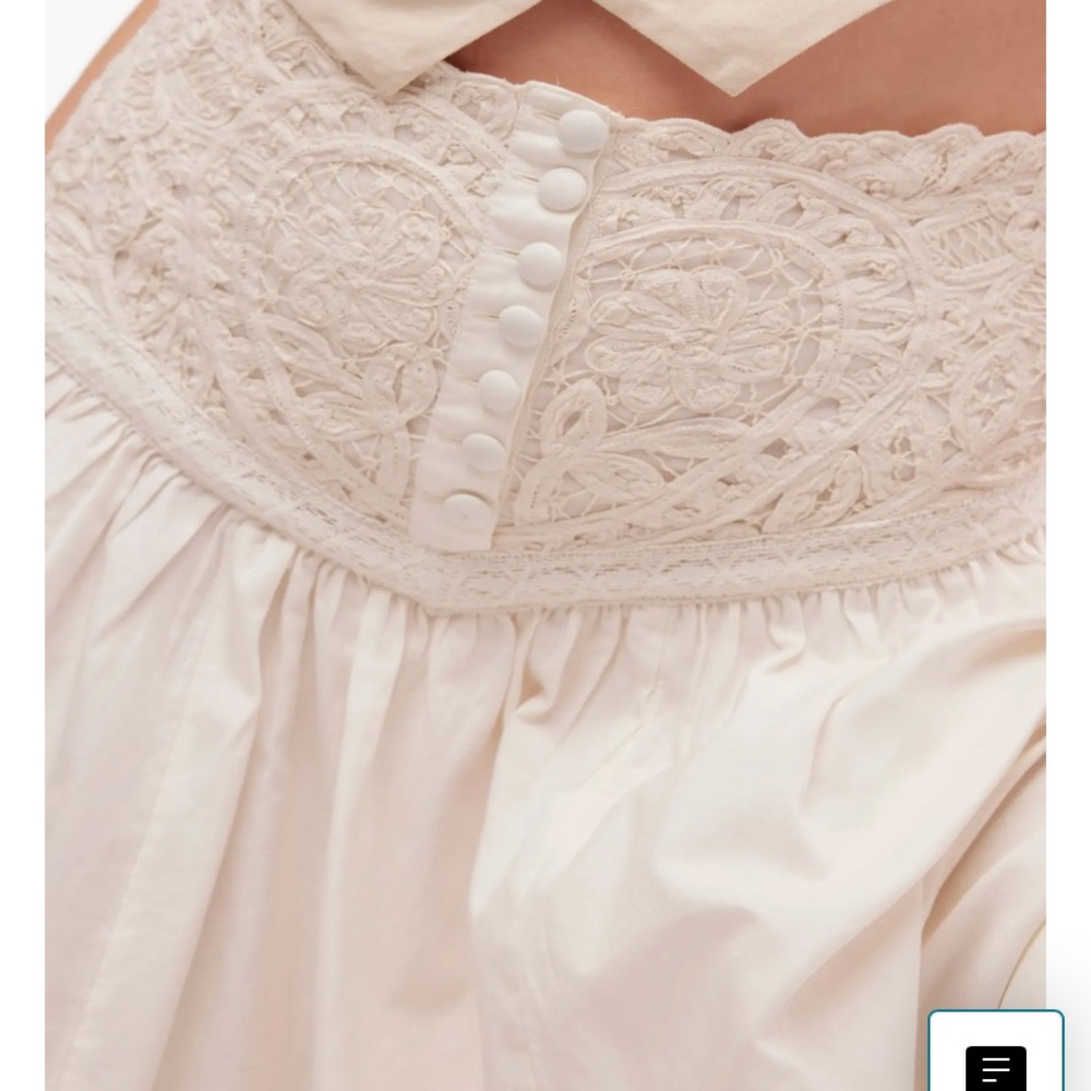 Free People White Maxi A-Line Skirt Pleated Resort Wear - Picture 5 of 5